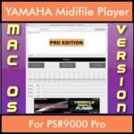 VERSATILE MIDIFILE PLAYER By PK PROFESSIONAL EDITION V 1  - FOR MAC - COMPUTER for YAMAHA PSR9000 Pro in MID format