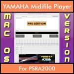 VERSATILE MIDIFILE PLAYER By PK PROFESSIONAL EDITION V 1  - FOR MAC - COMPUTER for YAMAHA PSRA2000 in MID format