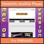 VERSATILE MIDIFILE PLAYER By PK PROFESSIONAL EDITION V 1  - FOR MAC - COMPUTER for YAMAHA PSRSX600 in MID format