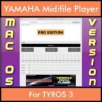 VERSATILE MIDIFILE PLAYER By PK PROFESSIONAL EDITION V 1  - FOR MAC - COMPUTER for YAMAHA TYROS 3 in MID format