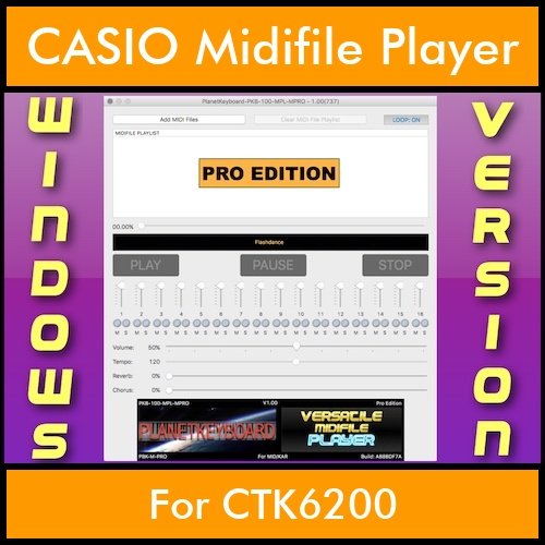 VERSATILE MIDIFILE PLAYER By PK PROFESSIONAL EDITION V 1  - FOR PC - COMPUTER for CASIO CTK6200 in MID format VERSATILE MIDIFILE PLAYER By PK PROFESSIONAL EDITION V 1  - FOR PC - COMPUTER for CASIO CTK6200 in MID format