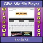 VERSATILE MIDIFILE PLAYER By PK PROFESSIONAL EDITION V 1 - FOR PC - COMPUTER for GEM SK76 in MID format