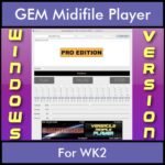 VERSATILE MIDIFILE PLAYER By PK PROFESSIONAL EDITION V 1 - FOR PC - COMPUTER for GEM WK2 in MID format
