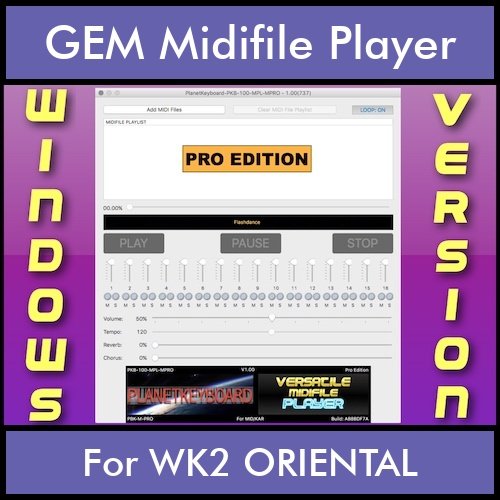 VERSATILE MIDIFILE PLAYER By PK PROFESSIONAL EDITION V 1 - FOR PC - COMPUTER for GEM WK2 ORIENTAL in MID format VERSATILE MIDIFILE PLAYER By PK PROFESSIONAL EDITION V 1 - FOR PC - COMPUTER for GEM WK2 ORIENTAL in MID format