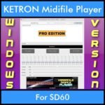 VERSATILE MIDIFILE PLAYER By PK PROFESSIONAL EDITION V 1  - FOR PC - COMPUTER for KETRON SD60 in MID format