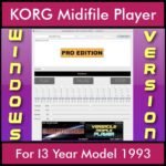 VERSATILE MIDIFILE PLAYER By PK PROFESSIONAL EDITION V 1  - FOR PC - COMPUTER for KORG I3 Year Model 1993 in MID format