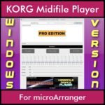 VERSATILE MIDIFILE PLAYER By PK PROFESSIONAL EDITION V 1  - FOR PC - COMPUTER for KORG microArranger in MID format
