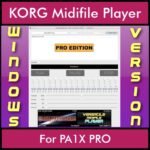 VERSATILE MIDIFILE PLAYER By PK PROFESSIONAL EDITION V 1  - FOR PC - COMPUTER for KORG PA1X PRO in MID format