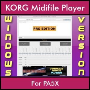 VERSATILE MIDIFILE PLAYER By PK PROFESSIONAL EDITION V 1  - FOR PC - COMPUTER for KORG PA5X in MID format