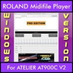 VERSATILE MIDIFILE PLAYER By PK PROFESSIONAL EDITION V 1  - FOR PC - COMPUTER for ROLAND ATELIER AT900C V2 in MID format