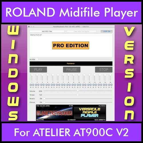 VERSATILE MIDIFILE PLAYER By PK PROFESSIONAL EDITION V 1  - FOR PC - COMPUTER for ROLAND ATELIER AT900C V2 in MID format VERSATILE MIDIFILE PLAYER By PK PROFESSIONAL EDITION V 1  - FOR PC - COMPUTER for ROLAND ATELIER AT900C V2 in MID format