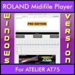 VERSATILE MIDIFILE PLAYER By PK PROFESSIONAL EDITION V 1  - FOR PC - COMPUTER for ROLAND ATELIER AT75 in MID format