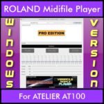 VERSATILE MIDIFILE PLAYER By PK PROFESSIONAL EDITION V 1  - FOR PC - COMPUTER for ROLAND ATELIER AT100 in MID format