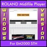 VERSATILE MIDIFILE PLAYER By PK PROFESSIONAL EDITION V 1  - FOR PC - COMPUTER for ROLAND EM2000 STH in MID format