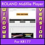 VERSATILE MIDIFILE PLAYER By PK PROFESSIONAL EDITION V 1  - FOR PC - COMPUTER for ROLAND KR177 in MID format