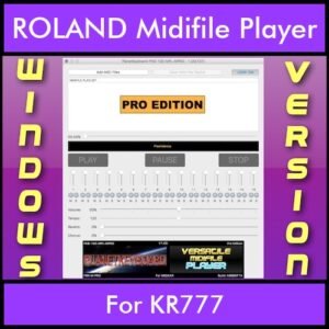 VERSATILE MIDIFILE PLAYER By PK PROFESSIONAL EDITION V 1 - FOR PC - COMPUTER for ROLAND KR777 in MID format
