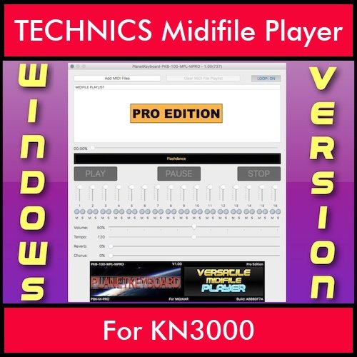 VERSATILE MIDIFILE PLAYER By PK PROFESSIONAL EDITION V 1  - FOR PC - COMPUTER for TECHNICS KN3000 in MID format VERSATILE MIDIFILE PLAYER By PK PROFESSIONAL EDITION V 1  - FOR PC - COMPUTER for TECHNICS KN3000 in MID format