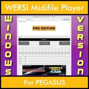 VERSATILE MIDIFILE PLAYER By PK PROFESSIONAL EDITION V 1  - FOR PC - COMPUTER for WERSI PEGASUS in MID format