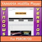 VERSATILE MIDIFILE PLAYER By PK PROFESSIONAL EDITION V 1  - FOR PC - COMPUTER for YAMAHA PSROR700 in MID format