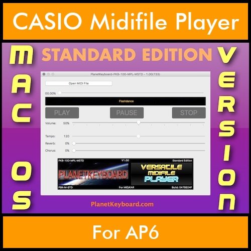 VERSATILE MIDIFILE PLAYER By PK STANDARD EDITION V 1  - FOR MAC - COMPUTER for CASIO AP6 in MID format VERSATILE MIDIFILE PLAYER By PK STANDARD EDITION V 1  - FOR MAC - COMPUTER for CASIO AP6 in MID format