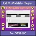 VERSATILE MIDIFILE PLAYER By PK STANDARD EDITION V 1  - FOR MAC - COMPUTER for GEM GPS2600 in MID format