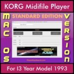 VERSATILE MIDIFILE PLAYER By PK STANDARD EDITION V 1  - FOR MAC - COMPUTER for KORG I3 Year Model 1993 in MID format