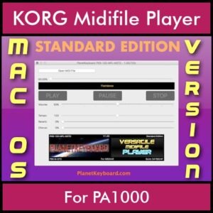 VERSATILE MIDIFILE PLAYER By PK STANDARD EDITION V 1 - FOR MAC - COMPUTER for KORG PA1000 in MID format