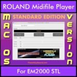VERSATILE MIDIFILE PLAYER By PK STANDARD EDITION V 1  - FOR MAC - COMPUTER for ROLAND EM2000 STL in MID format
