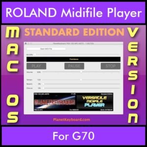 VERSATILE MIDIFILE PLAYER By PK STANDARD EDITION V 1  - FOR MAC - COMPUTER for ROLAND G70 in MID format