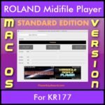 VERSATILE MIDIFILE PLAYER By PK STANDARD EDITION V 1  - FOR MAC - COMPUTER for ROLAND KR177 in MID format