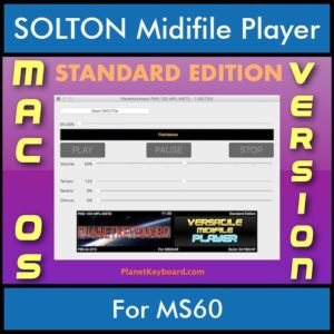 VERSATILE MIDIFILE PLAYER By PK STANDARD EDITION V 1  - FOR MAC - COMPUTER for SOLTON MS60 in MID format