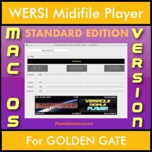 VERSATILE MIDIFILE PLAYER By PK STANDARD EDITION V 1  - FOR MAC - COMPUTER for WERSI GOLDEN GATE in MID format