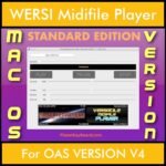 VERSATILE MIDIFILE PLAYER By PK STANDARD EDITION V 1  - FOR MAC - COMPUTER for WERSI OAS VERSION V4 in MID format