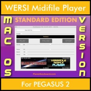 VERSATILE MIDIFILE PLAYER By PK STANDARD EDITION V 1  - FOR MAC - COMPUTER for WERSI PEGASUS 2 in MID format