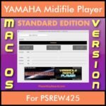 VERSATILE MIDIFILE PLAYER By PK STANDARD EDITION V 1  - FOR MAC - COMPUTER for YAMAHA PSREW425 in MID format