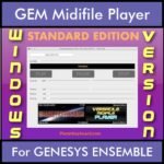 VERSATILE MIDIFILE PLAYER By PK STANDARD EDITION V 1  - FOR PC - COMPUTER for GEM GENESYS ENSEMBLE in MID format