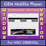 VERSATILE MIDIFILE PLAYER By PK STANDARD EDITION V 1  - FOR PC - COMPUTER for GEM WK2 ORIENTAL in MID format