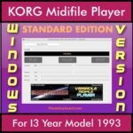 VERSATILE MIDIFILE PLAYER By PK STANDARD EDITION V 1  - FOR PC - COMPUTER for KORG I3 Year Model 1993 in MID format