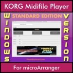 VERSATILE MIDIFILE PLAYER By PK STANDARD EDITION V 1  - FOR PC - COMPUTER for KORG microArranger in MID format