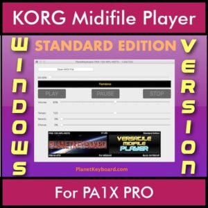VERSATILE MIDIFILE PLAYER By PK STANDARD EDITION V 1  - FOR PC - COMPUTER for KORG PA1X PRO in MID format
