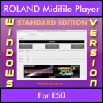 VERSATILE MIDIFILE PLAYER By PK STANDARD EDITION V 1  - FOR PC - COMPUTER for ROLAND E50 in MID format