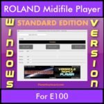 VERSATILE MIDIFILE PLAYER By PK STANDARD EDITION V 1  - FOR PC - COMPUTER for ROLAND E100 in MID format