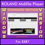 VERSATILE MIDIFILE PLAYER By PK STANDARD EDITION V 1  - FOR PC - COMPUTER for ROLAND EXR7 in MID format