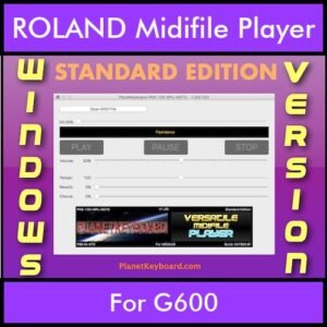 VERSATILE MIDIFILE PLAYER By PK STANDARD EDITION V 1 - FOR PC - COMPUTER for ROLAND G600 in MID format