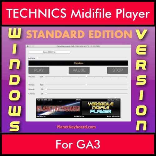 VERSATILE MIDIFILE PLAYER By PK STANDARD EDITION V 1  - FOR PC - COMPUTER for TECHNICS GA3 in MID format VERSATILE MIDIFILE PLAYER By PK STANDARD EDITION V 1  - FOR PC - COMPUTER for TECHNICS GA3 in MID format