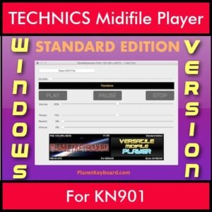 VERSATILE MIDIFILE PLAYER By PK STANDARD EDITION V 1  - FOR PC - COMPUTER for TECHNICS KN901 in MID format