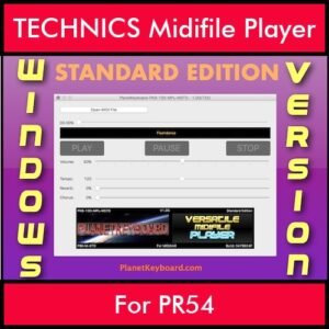 VERSATILE MIDIFILE PLAYER By PK STANDARD EDITION V 1  - FOR PC - COMPUTER for TECHNICS PR54 in MID format