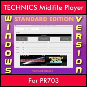 VERSATILE MIDIFILE PLAYER By PK STANDARD EDITION V 1  - FOR PC - COMPUTER for TECHNICS PR703 in MID format