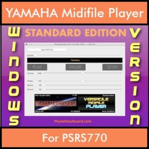 VERSATILE MIDIFILE PLAYER By PK STANDARD EDITION V 1  - FOR PC - COMPUTER for YAMAHA PSRS770 in MID format